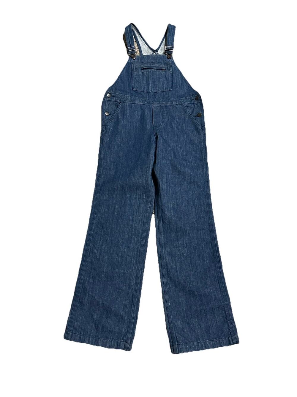 Patagonia Womens Steel Forge Dark Denim Overalls Jean Western Bibs Work Basic XS
